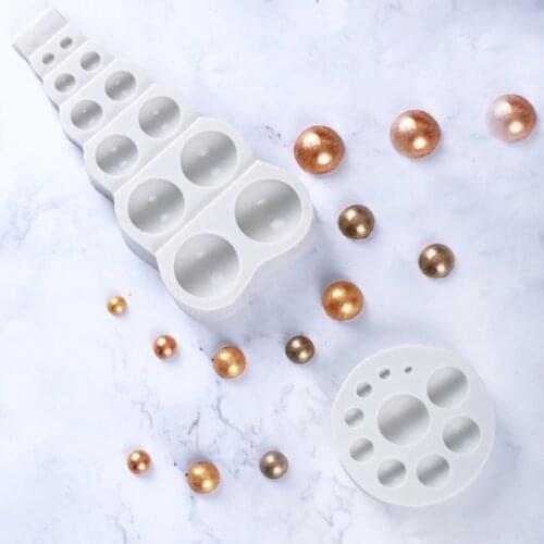 Round Jewel Molds Fondant Cake Decorating Tools Silicone Molds Sugarcraft Chocolate Baking Tools for Cakes Gumpaste Form