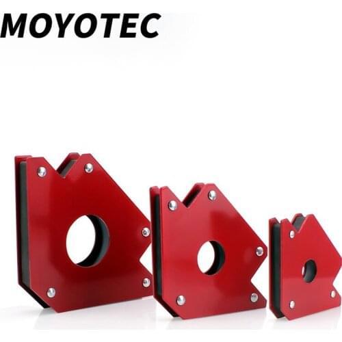 MOYOTEC 4pcs Magnetic Welding Holder Angle Solder Arrow Magnet Weld Fixer Positioner Ferrite Holding Auxiliary Locator Tools