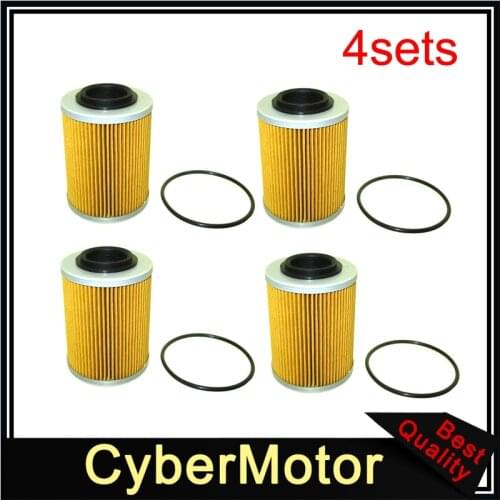 4x Oil Filter For Can-Am Maverick Max 1000R X3 Sea-Doo Spark Replace OEM 420956123
