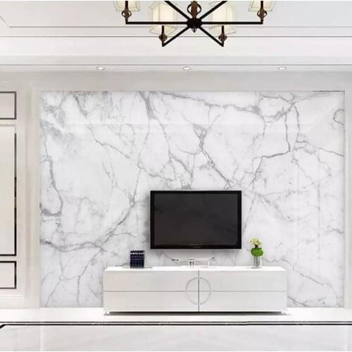 Milofi custom 3D wallpaper mural jazz white marble ceramic stone texture background wall living room bedroom decoration painting