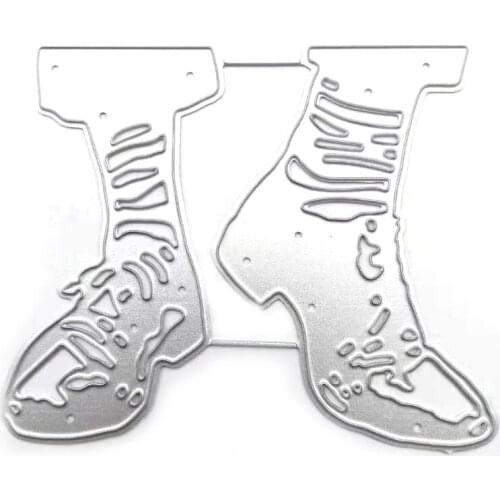 28EB Man Shoes Metal Cutting Dies Stencil DIY Scrapbooking Album Paper Card Template