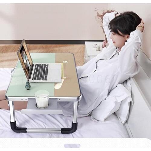 Small Laptop Computer Desk Desk Desk Bed Folding Laptop Table Lazy Student Dormitory