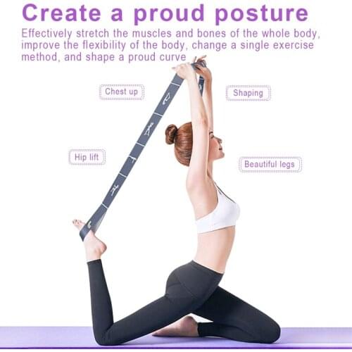 Nonelastic Stretch Strap for Physical Therapy Outdoor Yoga Equipment