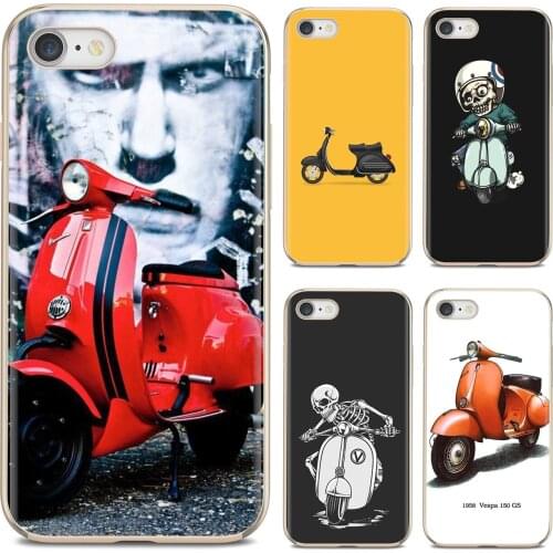 Clear Silicone Phone Case For Samsung Galaxy Note 3 4 5 8 9 S3 S4 S5 Mini S6 S7 Edge S8 S9 S10 Plus Scooter