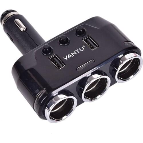 12V-24V Car Cigarette Lighter Socket Splitter Plug LED USB Charger Adapter 3.1A 100W Detection For Phone MP3 DVR Accessories