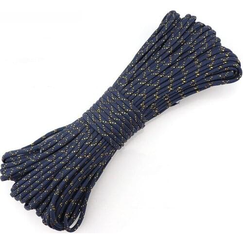 31m Metallic 550 Paracord with Sparkle Glitter Tracers Cord Lanyard Tracers For Gift Wrap Holiday Decoration DIY Crafting