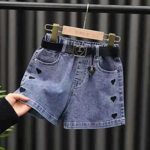 Summer New Girls' Shorts Childrens High Waist Loose Hot Pants Thin Girls Denim Shorts Kids Pants Teenage Girl Clothes