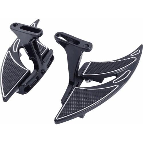 Motorcycle Rear Footboard Foot Rests Bracket Kit For Harley Touring Road King Electra Glide Street Road Glide 1993-2018 2017