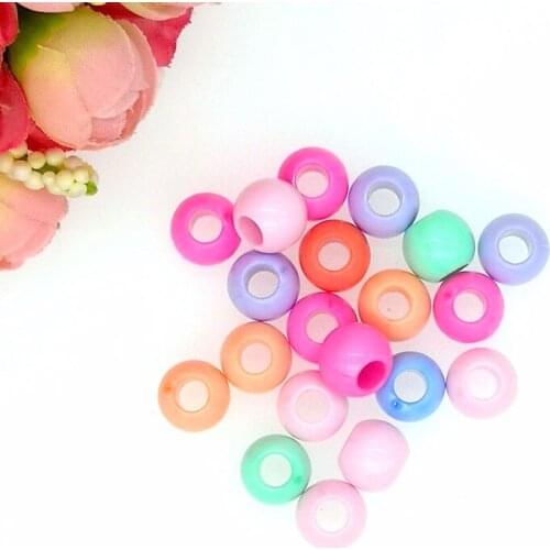 50pcs/lot 12mm Single Hole Round Shape Spring Color Acrylic Beads Scrapbook Sewing Buttons DIY Material Findings BD20521