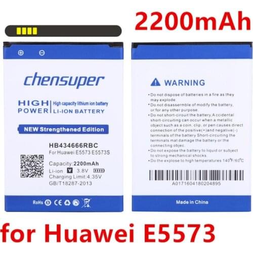 Chensuper 2200mAh HB434666RBC Battery for Huawei E5573 E5573S E5573S-32 E5573S-320 E5573S-606 E5573S-806