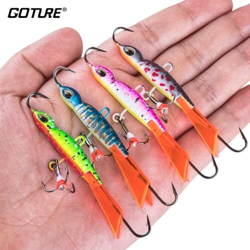 Goture 4Pcs/lot Fishing Balancers,7.8cm 16g Winter Ice Fishing Lure Jig,Balancers for Perch