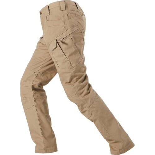 Men Military Tactical Pants Plaid Waterproof Fabric Multi-pockets Cargo Pants Outdoor Trekking Combat Army Training Trousers