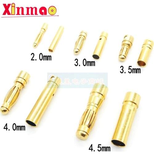 10PCS EC5 aviation lantern banana plug holder 2 / 3 / 3.5/4/5mm motor electrically regulating large current of gold plated