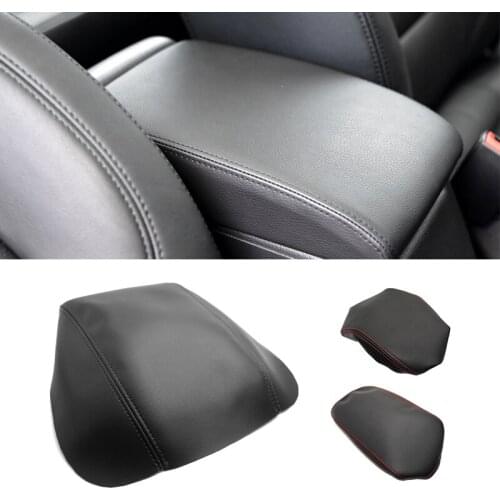 For VW Tiguan 2014 2015 2016 Microfiber Leather Car Interior Center Console Lid Armrest Box Cover Protection Trim