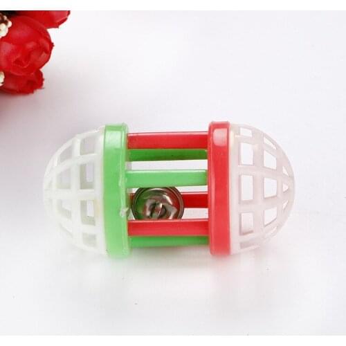 Cat Toy Bell Ball Dumbbell Color Plastic Ticking Stick Decompression Toys Interactive Training Pet Supplies