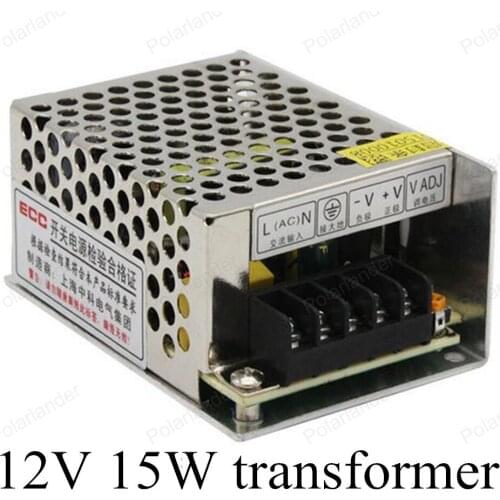 Switching power supply input ac 110v 220v output DC 12V 15W mini size power supply for led lights Lighting Transformers