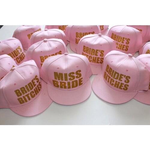 Personalized Miss Bride wedding bride bridesmaid Bachelorette Mesh Trucker Snapback trucker hats caps hen party gifts favors