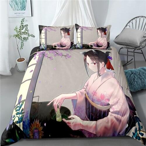 2/3 Pieces Japan Anime Bedding Set 3D Print Lovely Girls Duvet Cover Cartoon Bed Quilt Cover Twin Queen King Bed Cover Sets