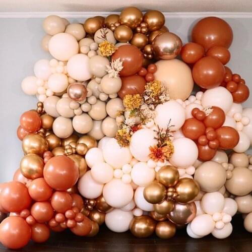 18"10" Retro cocoa Khaki latex balloon for Baby Shower Wedding Birthday Party Centerpiece Backdrop Background Decoration