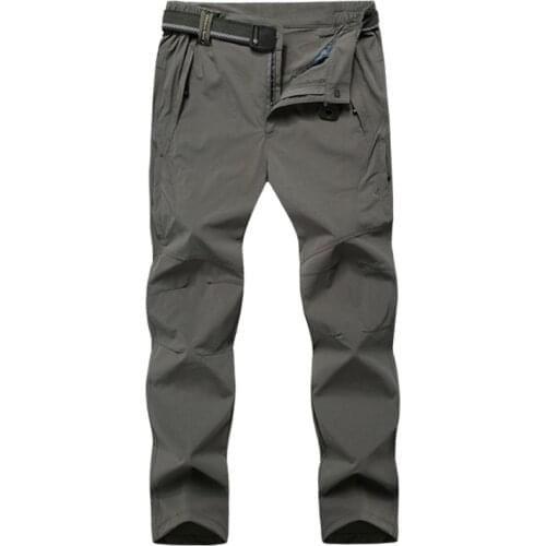 Summer Mens Sports Hiking Trousers Ultra-light Breathable Quick-drying Camping Trousers Outdoors Plus size Waterproof Pants
