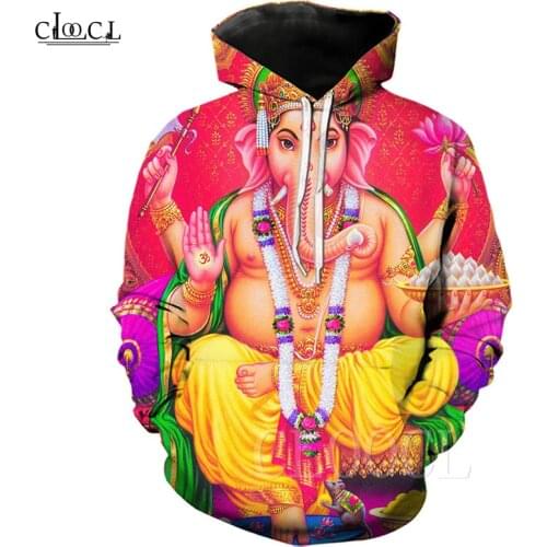 Lord Ganesha 3D Hoodies Printed Hindu Elephant-headed God Men/Women Hoody Streetwear Animal Sweatshirts Hoodie Hip Hop Tracksuit
