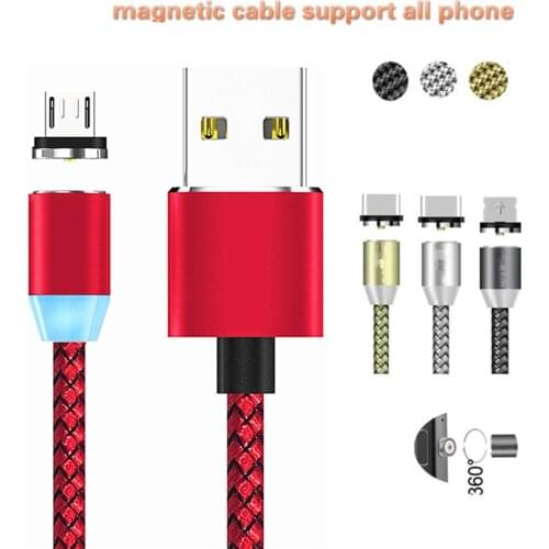 Magnetic Micro USB V8 Cable For iPhone 7 1 mini Samsung A51 A30S Xiaomi Type-C Charging Magnet Charger Adapter USB Phone Cable