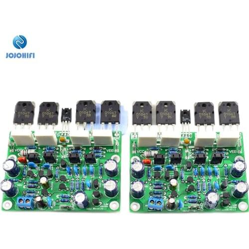 One Pair MX50X2 DIY Kits Finished Dual Channel Single-ended Amplification Quasi-complementary with AP SYS 2 Test Amplifier Board
