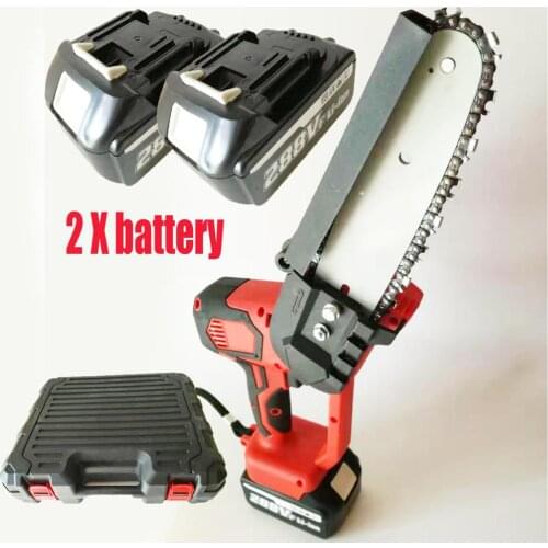 Portable Electric Pruning Saw Mini Electric Chain Saw Wood Spliting Chainsaw One-handed Woodworking Tool