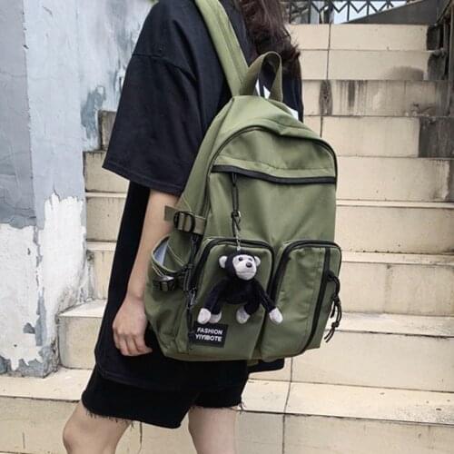 Women School Backpacks Cute Monkey Backpack Ladies Shoulder Bag School Bags for Teenage Girls Boys Couple Travel Bags Mochilas