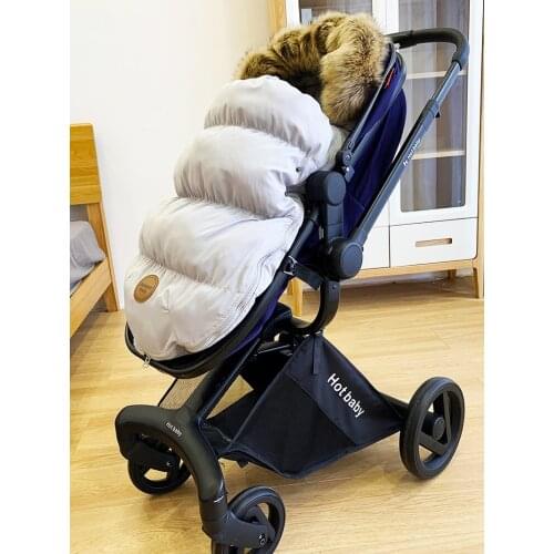 Baby stroller sleeping bag baby autumn and winter sleeping bag warm anti-kick by the newborn anti-shock jump suitable for