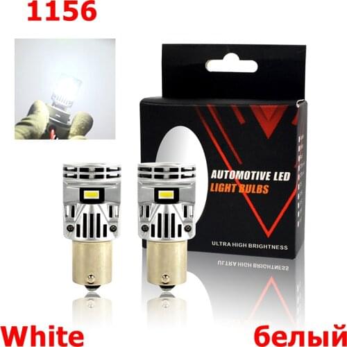 1156 Super Bright 30W 5600Lm Turn Signal Light P21W 6000k White Backup Light 3000k Amber Color 1156 BA15S Automotive