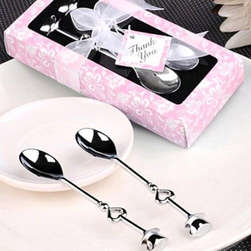 Souvenir Wedding Souvenir 1 set Wedding Souvenirs Love Drink Tea Coffee Spoon Bridal Shower Wedding Gift for Guests Wedding Birt