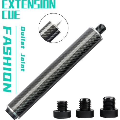 MEZZ/HOW/FURY/PREDATOR/PERI Billiard Cue Extension Carbon Fiber Extension Bullet Joint With Bumper Adjustable Cue Accessories