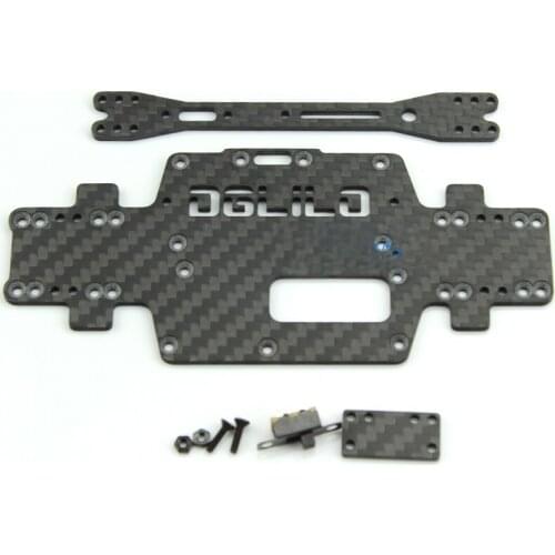 Wltoys K969 K979 K989 K999 P929 P939 1:28 RC Car spare parts upgraded carbon fiber chassis car bottom low body shell