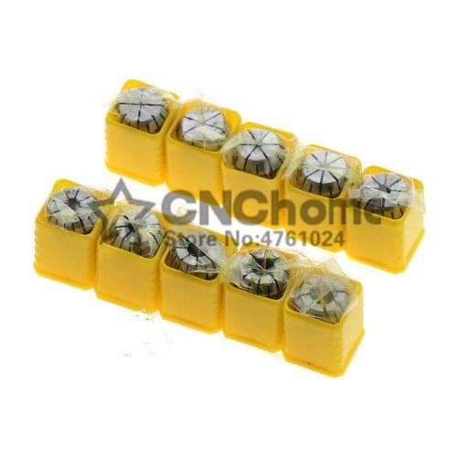 10Pcs ER16 Collet Tool Precision Spring Collet Set from 1mm to 10mm CNC Collet Chuck For Milling Lathe Tools and Spindle