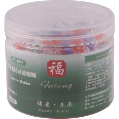 100pcs Healthy Disposable Smoking Filter Pipe Reduce Tar Filter Holder Cleaning Container Smoking Accessories Tobacco Cigarettes