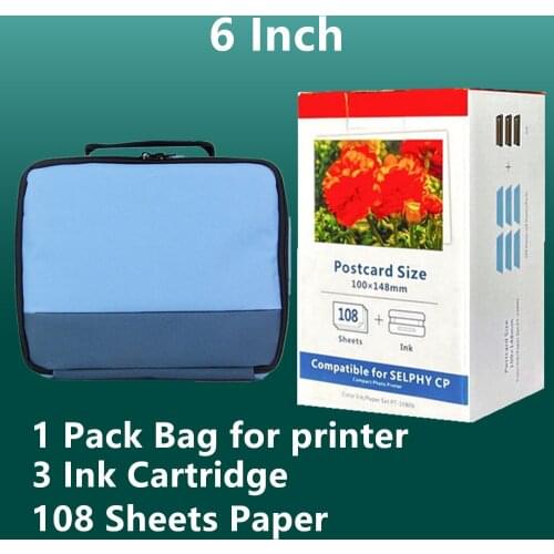 6 inch ink cartridge KP 108IN KP 36IN paper for Canon CP900 CP910 CP1000 CP1200 CP1300 printer photo cartridges