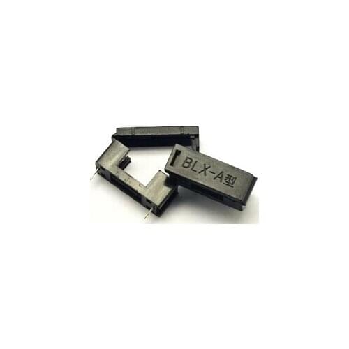 Free shipping 100pcs x BLX-A type 5*20MM With lid 5X20 fuse holder Black Pitch about 23MM
