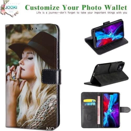 Photo printing Leather Cover For Redmi 7 7A 8 8A Note 8T 9 Pro K30 K20 10X Mi Poco X3 Nfc Personalized mens photo Case Bag