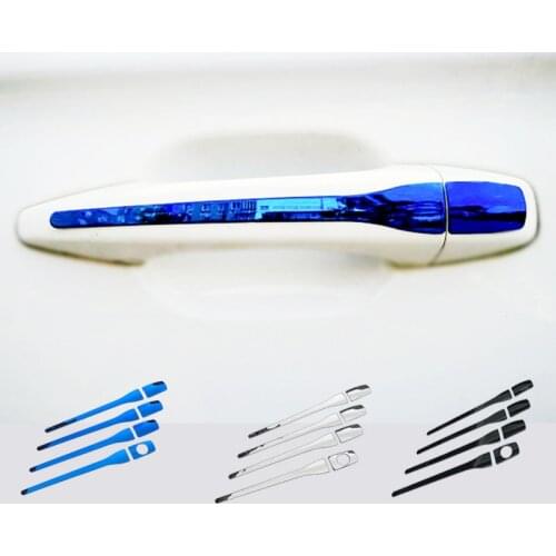 Decorative patch for stainless steel door handle cover FOR Peugeot 2008 3008 207 308 407 for Citroe C4 C6