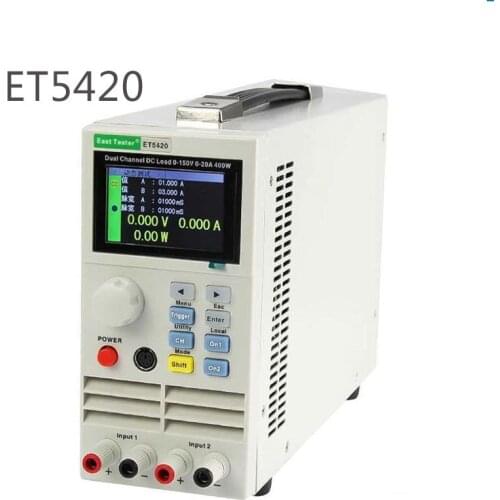 ET5420 ET5410 Electrical Load 150V 40A/15A 400W Professional Programmable Digital DC Load Electronic Battery Tester Load Meter