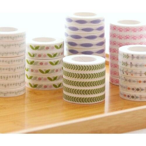 0.7cm Wide Fantastic Washi Tape DIY Scrapbooking Sticker Label Masking Tape School Office Supply