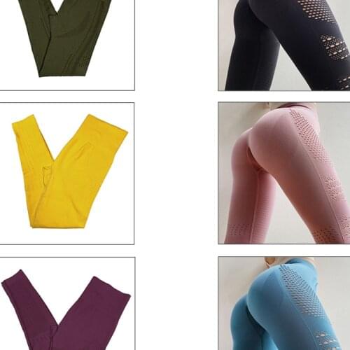 Koala pure color Special Breathable Women Fitness Sexy Seamless Sports Leggings Tummy Control Yoga Pants Workout Women Tights