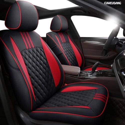 CUWEUSANG Custom Leather car seat covers For KIA Sportage Optima Cerato Forte Soul RIO K2 K3 K3S K4 K5 KX3 KX5 KX7 KX CROSS seat