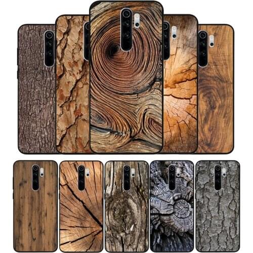 Wood textures Black TPU Silicone Soft Phone Case For Redmi 4A 4X 7A 5 Plus 6 Pro NOTE 9 7 8 5 Pro 4 6