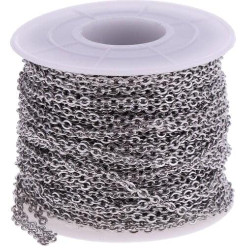 Stainless Steel 2mm Chain 13yd / Roll for Necklaces Bracelet Key