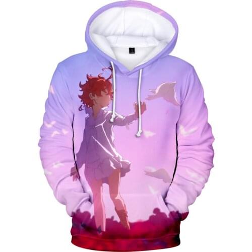 2020 New 3D The promised neverland Hoodies Sweatshirts Men/Women/ Kids Spring Autumn High Quality Fashion Streetwear pullover