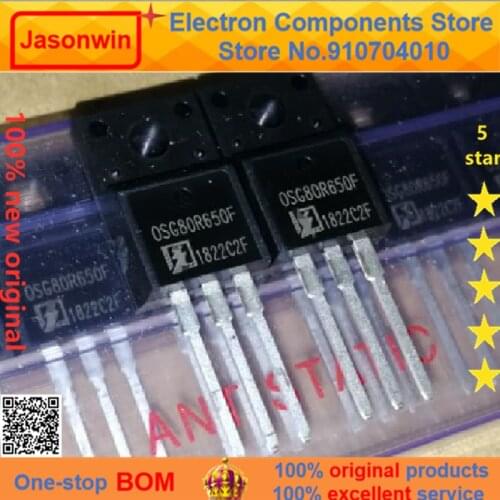 100% nuevo 50 unids/lote original OSG80R650F TO-220F 8A800V OSG80R650FF MOS Transistor