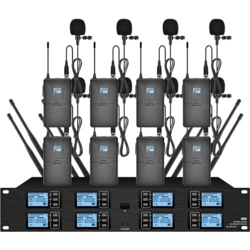 Professional UHF wireless microphone lavalier condenser microphone stage performance school church microphone wireless