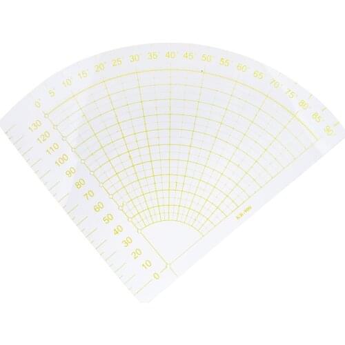 Clear Sector Shaped Acrylic Quilting Template Patchwork Ruler Tool 0-133mm